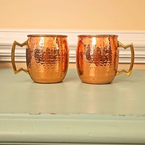 COPPER MUGS (2)
